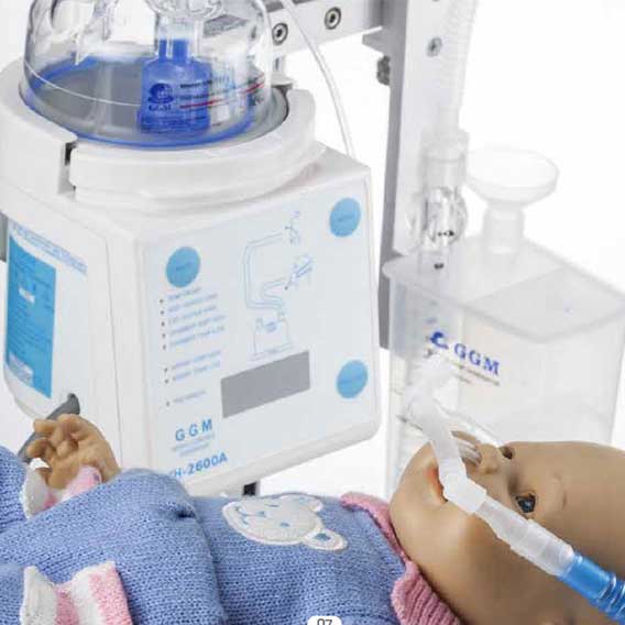 Humidiflo Respirator on Infant